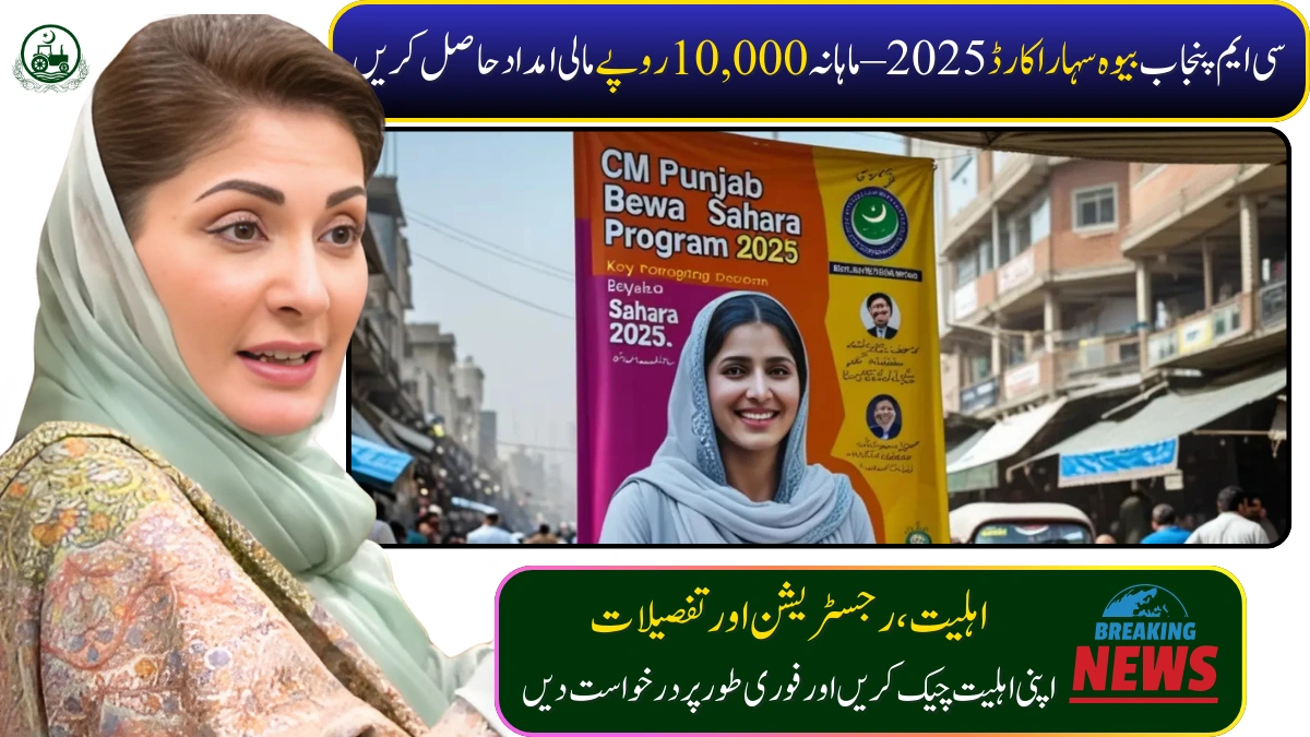 CM Punjab Bewa Sahara Card 2025